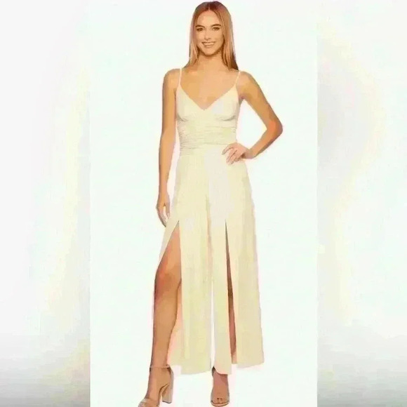 NWT Susana Monaco String Slit Front Wide Leg Jumpsuit - Picture 1 of 5